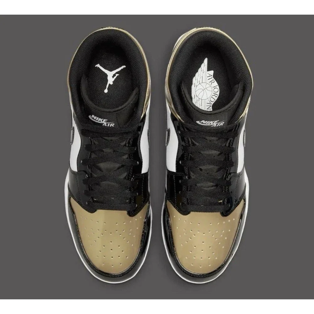 Men’s Size 10.5 Air Jordan 1 Mid TD Cleats Gold Toe FJ6805 701 New